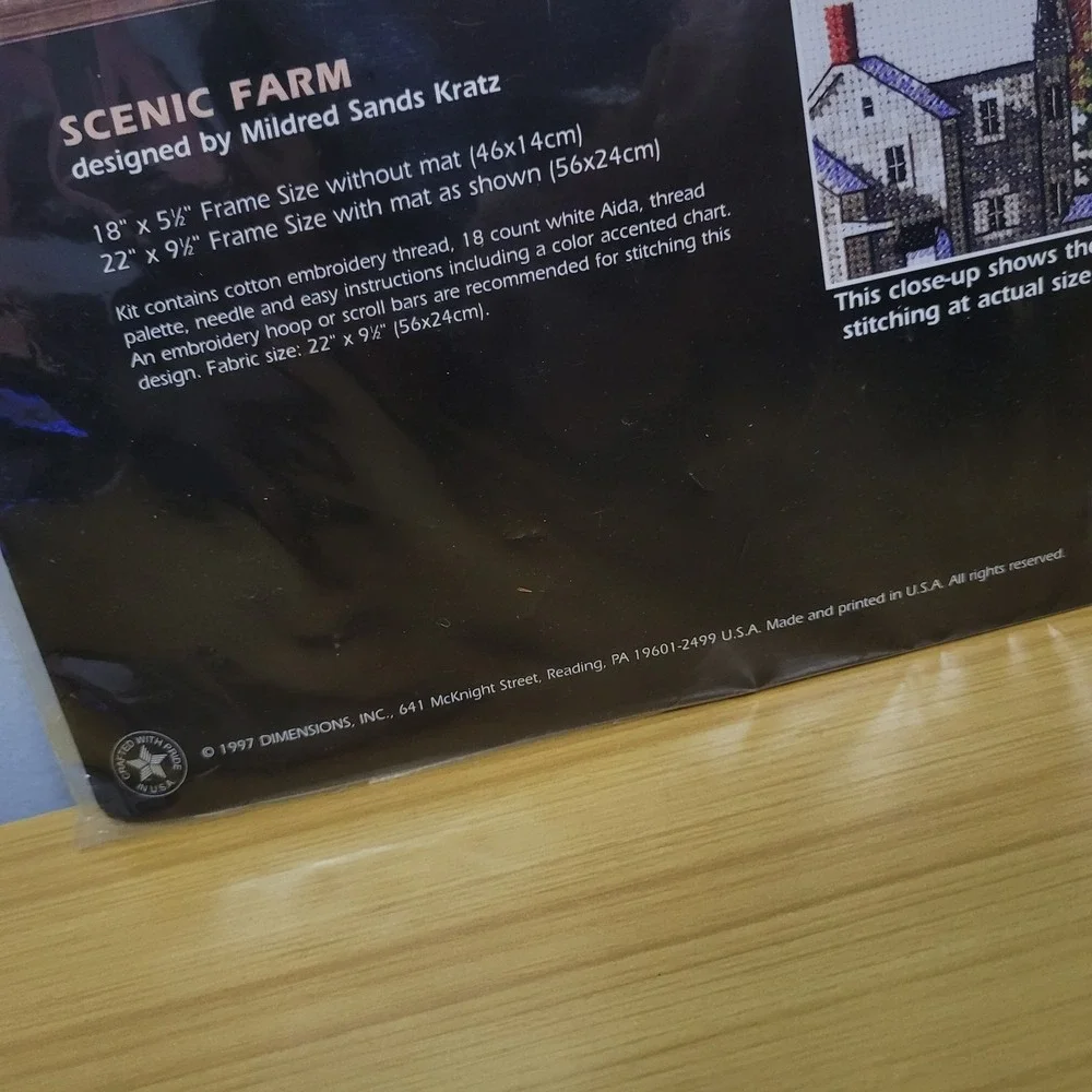Dimensions Counted Cross StitchKit Scenic Farm #3841 New Sealed
